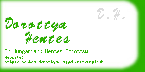 dorottya hentes business card